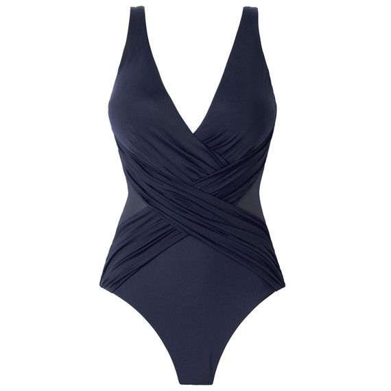 Miraclesuit Women Solids Illusionists Crossover Badpak Midnight
