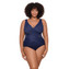 Miraclesuit Women Solids Illusionists Crossover Badpak Midnight