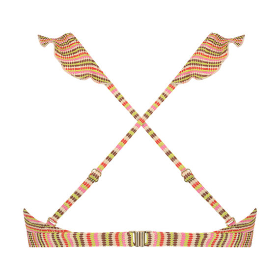 Beachlife Woodstock Plunge Bikini Oberteil Multi