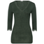 Hanro Woolen Lace Shirt Met Driekwart Mouwen Green Marble