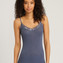Hanro Woolen Lace Spaghetti Top Nightshade