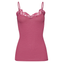 Hanro Woolen Lace Spaghetti Top Rose Wine