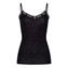 Hanro Woolen Lace Spaghetti Top Zwart