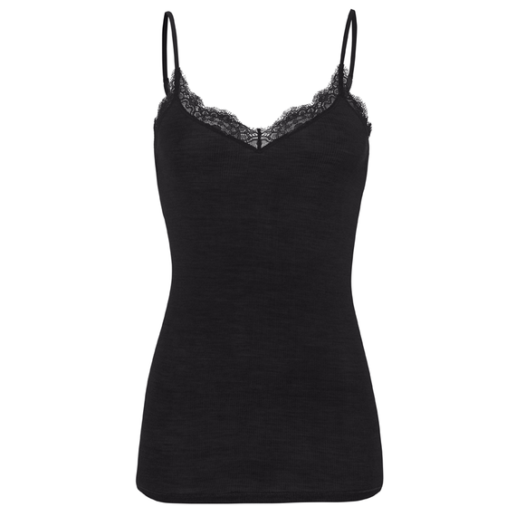 Woolen Lace Top met Spaghettibandjes