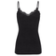 Hanro Woolen Lace Top met Spaghettibandjes Black