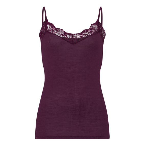 Woolen Lace Spaghetti Top
