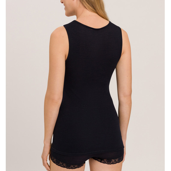 Hanro Woolen Lace Top Zwart