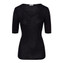 Hanro Woolen Lace T-shirt Zwart