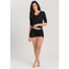 Hanro Woolen Lace T-shirt Black