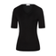 Hanro Woolen Silk Shirt Black