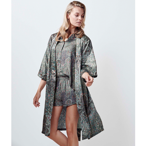 Essenza Xava Giulia Korte Pyjamabroek Laurel Green