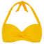 Beachlife Yellow Chrome Padded Halter Bikinitop
