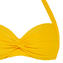 Beachlife Yellow Chrome Padded Halter Bikinitop