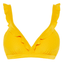 Beachlife Yellow Chrome Plunge Bikinitop