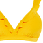 Beachlife Yellow Chrome Plunge Bikinitop