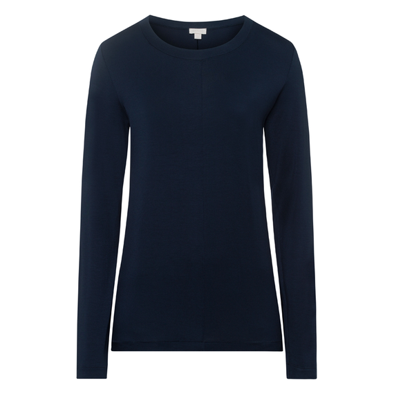 Hanro Yoga Longsleeve Shirt Deep Navy 
