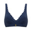 Annadiva Swim Waves Plunge Bralette Bikinitop Navy 