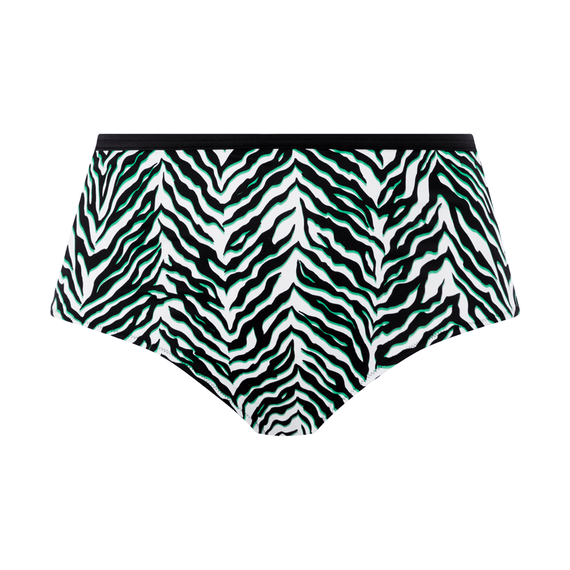 Elomi Swim Zulu Rhythm Hoog Bikinibroekje Black