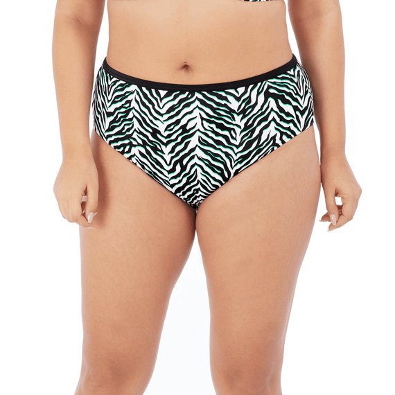 Elomi Swim Zulu Rhythm Hoog Bikinibroekje Black