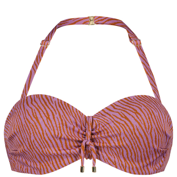Zumba Zebra Bandeau Bikini Oberteil